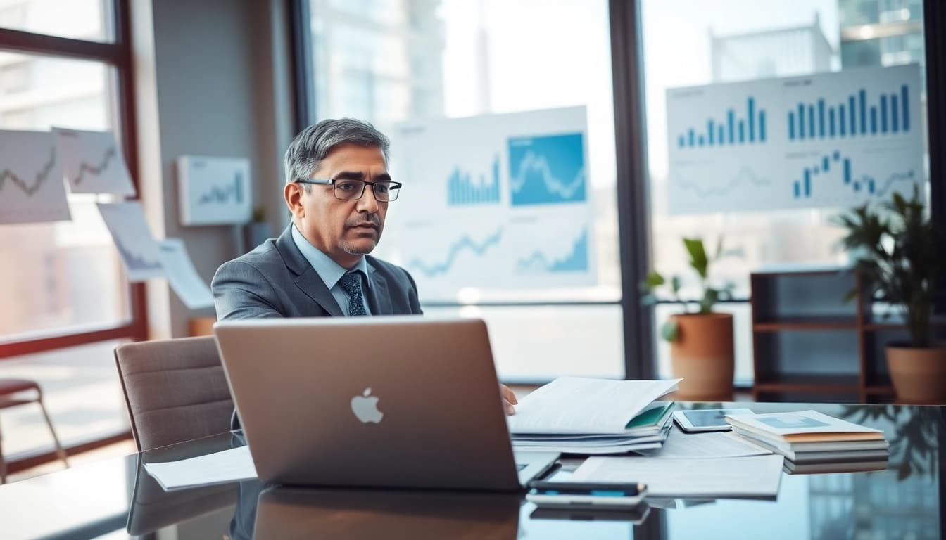 Analyzing the benefits of uk merchant cash advance in a professional office setting.