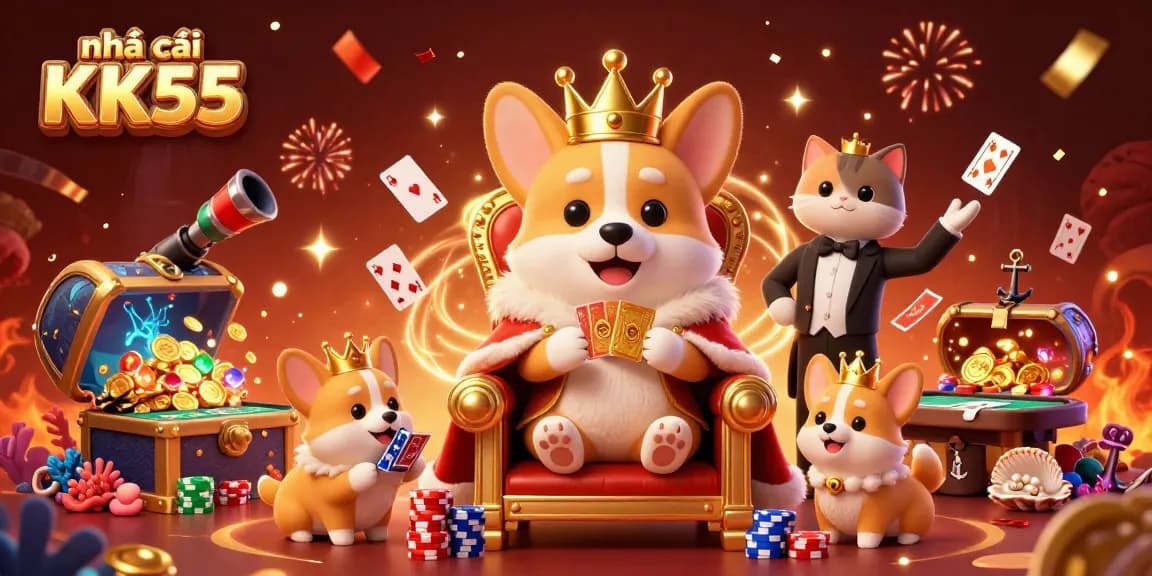 Experience thrilling gameplay at nhà cái KK55 with an enchanting 3D royal casino scene.