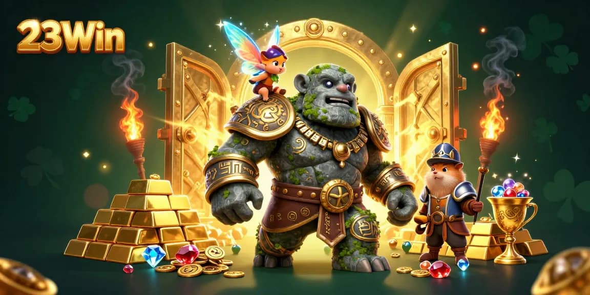 Experience exciting gaming at 23Win while uncovering rich treasures in a magical casino world.