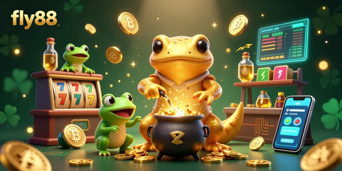 Experience winning strategies at fly88 with a vibrant casino scene featuring captivating characters and game elements.