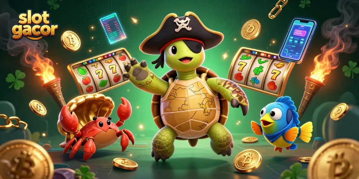 Engage with slot gacor through vibrant 3D illustration featuring unique casino elements.
