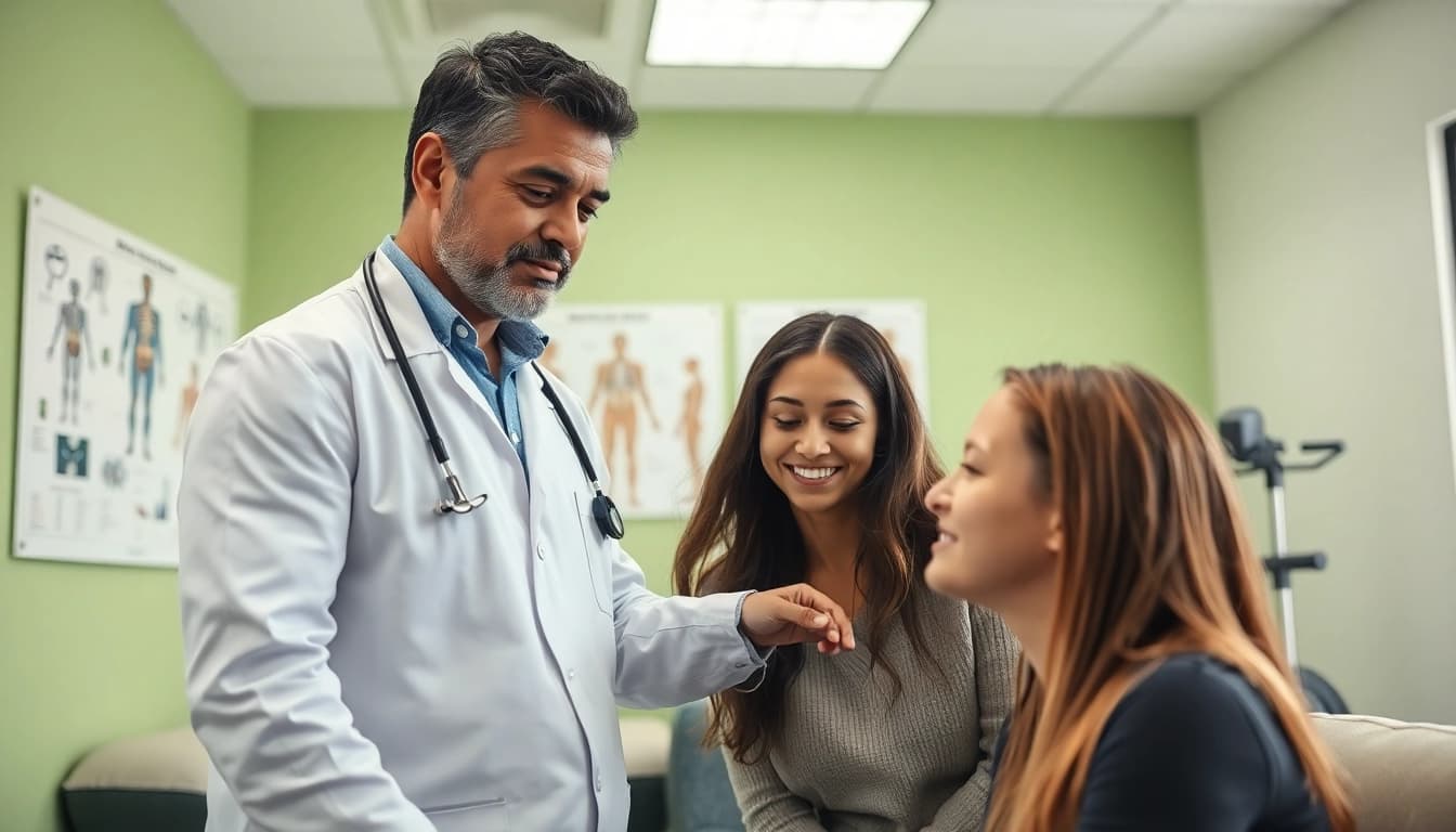 Chiropractor near me providing personalized care to a patient in a serene clinic setting