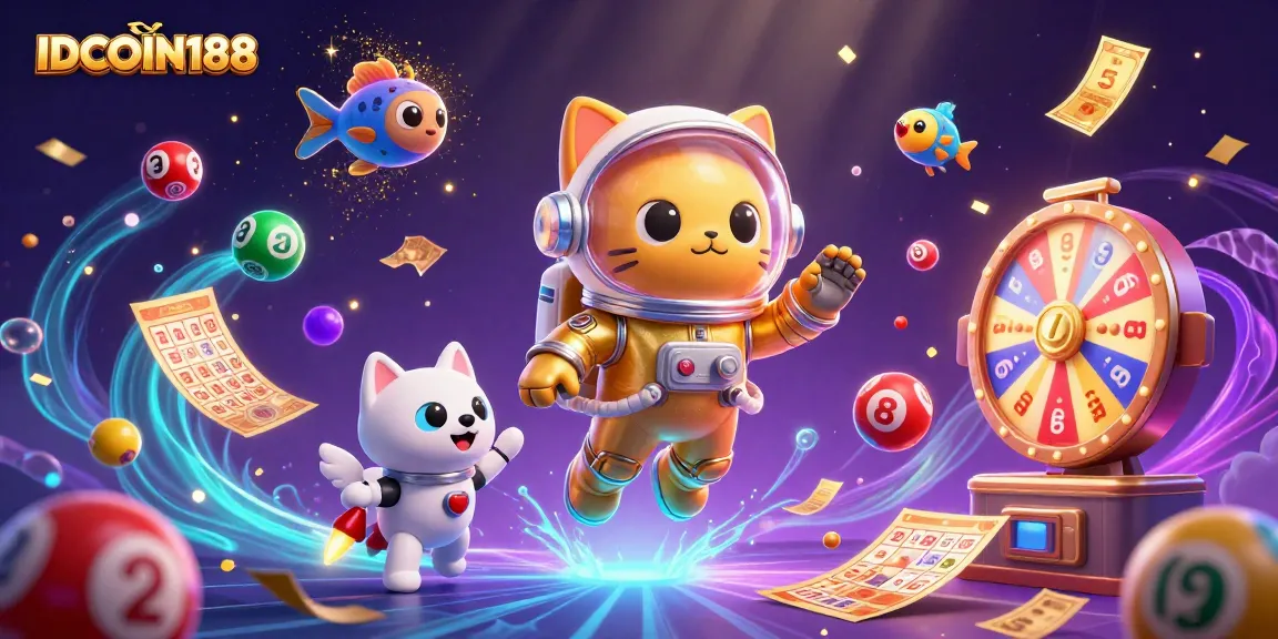 Engage with IDCOIN188's vibrant galaxy of thrilling gambling elements and characters.