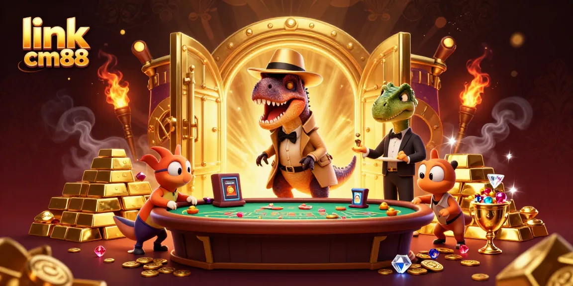 Engage with link cm88 while a velociraptor card counter schemes at a blackjack table.