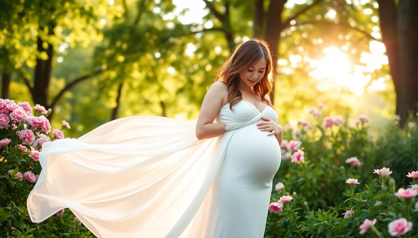 Stunning maternity photos London Ontario capturing an expectant mother amidst nature.