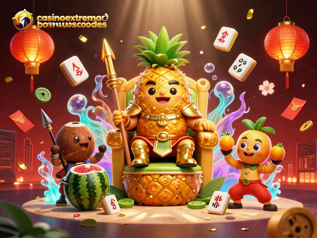 Engage with casinoextremebonuscodes through vibrant 3D casino king illustrations and festive characters.