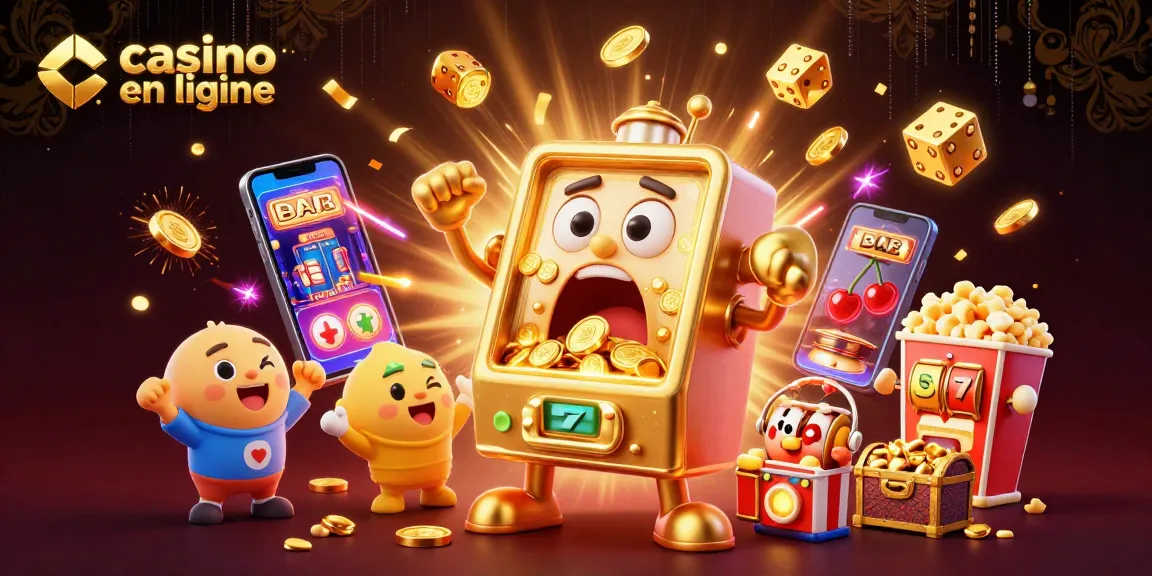 Casino en ligne : machines à sous et jackpot éclatants de pièces dorées