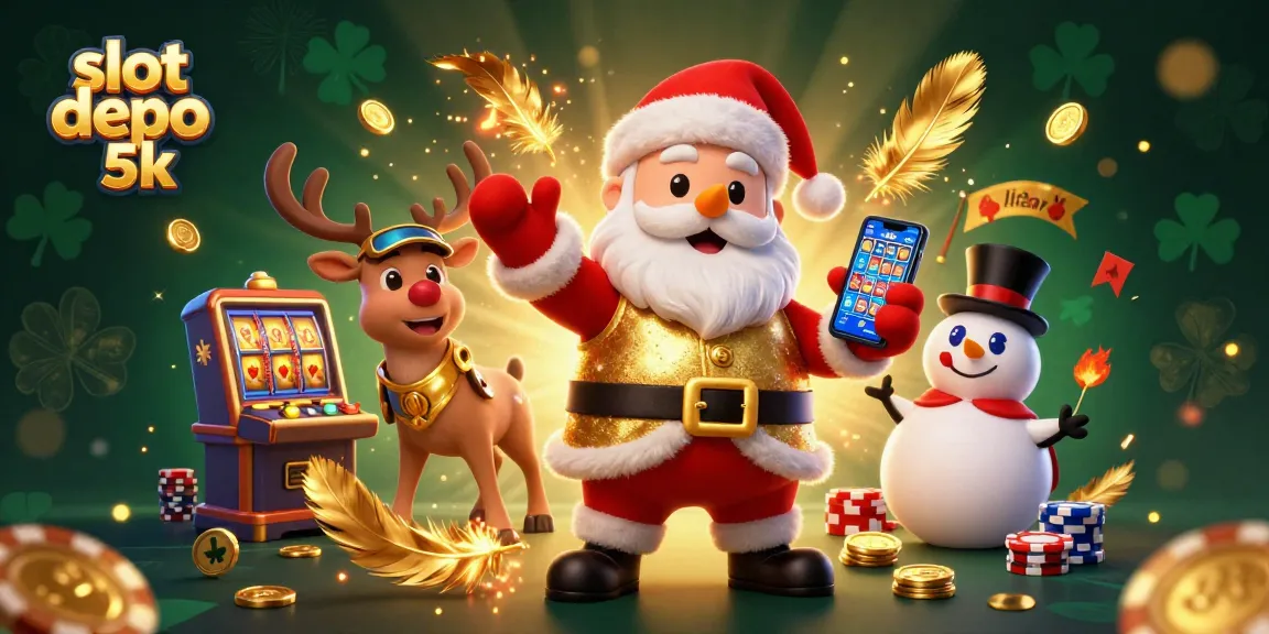 Experience the excitement of slot depo 5k with vibrant scenes of jackpots and fun characters.