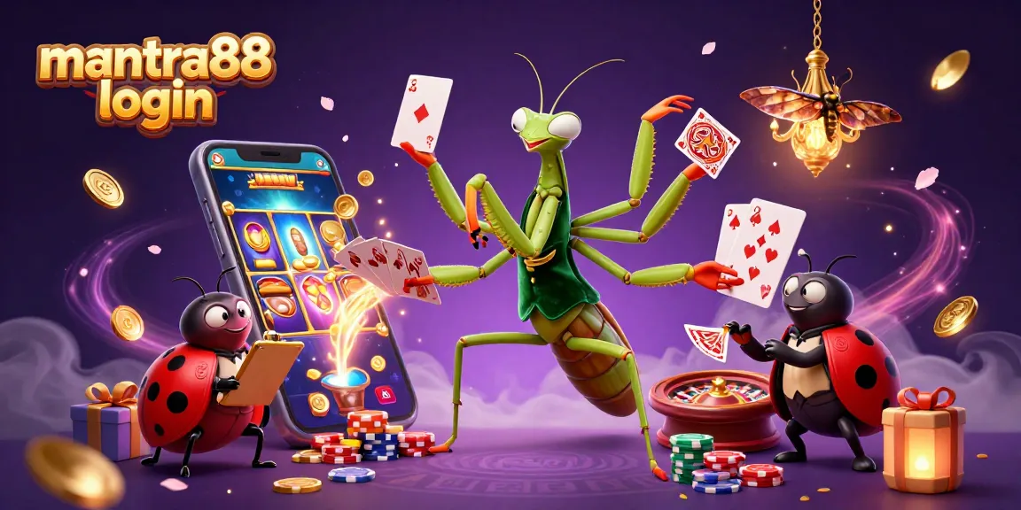 Engage with mantra88 login to unlock vibrant casino experiences from a 3D cartoon scene.