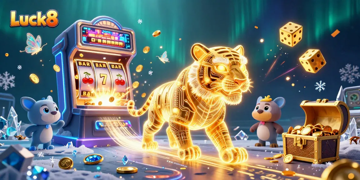 Luck8 offers an exciting casino experience with vibrant 3D illustrations of jackpots and immersive gameplay.