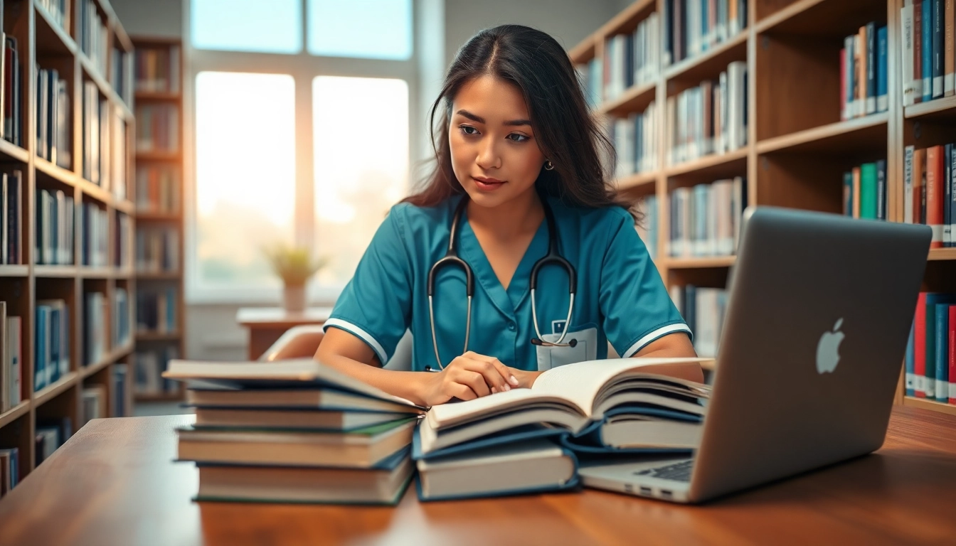 View of a nursing student preparing for NCLEX exam, highlighting Houston NCLEX review testimonials in the study environment.
