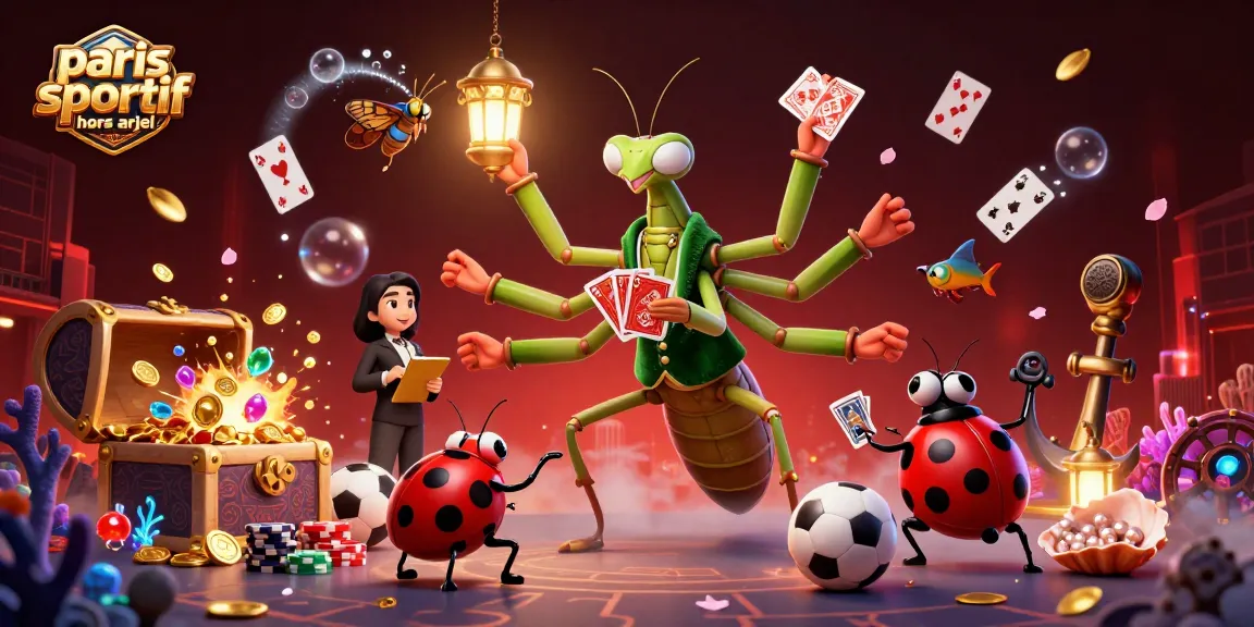Illustration 3D montrant le jeu paris sportif hors arjel avec des personnages animés et une atmosphère riche et dynamique.