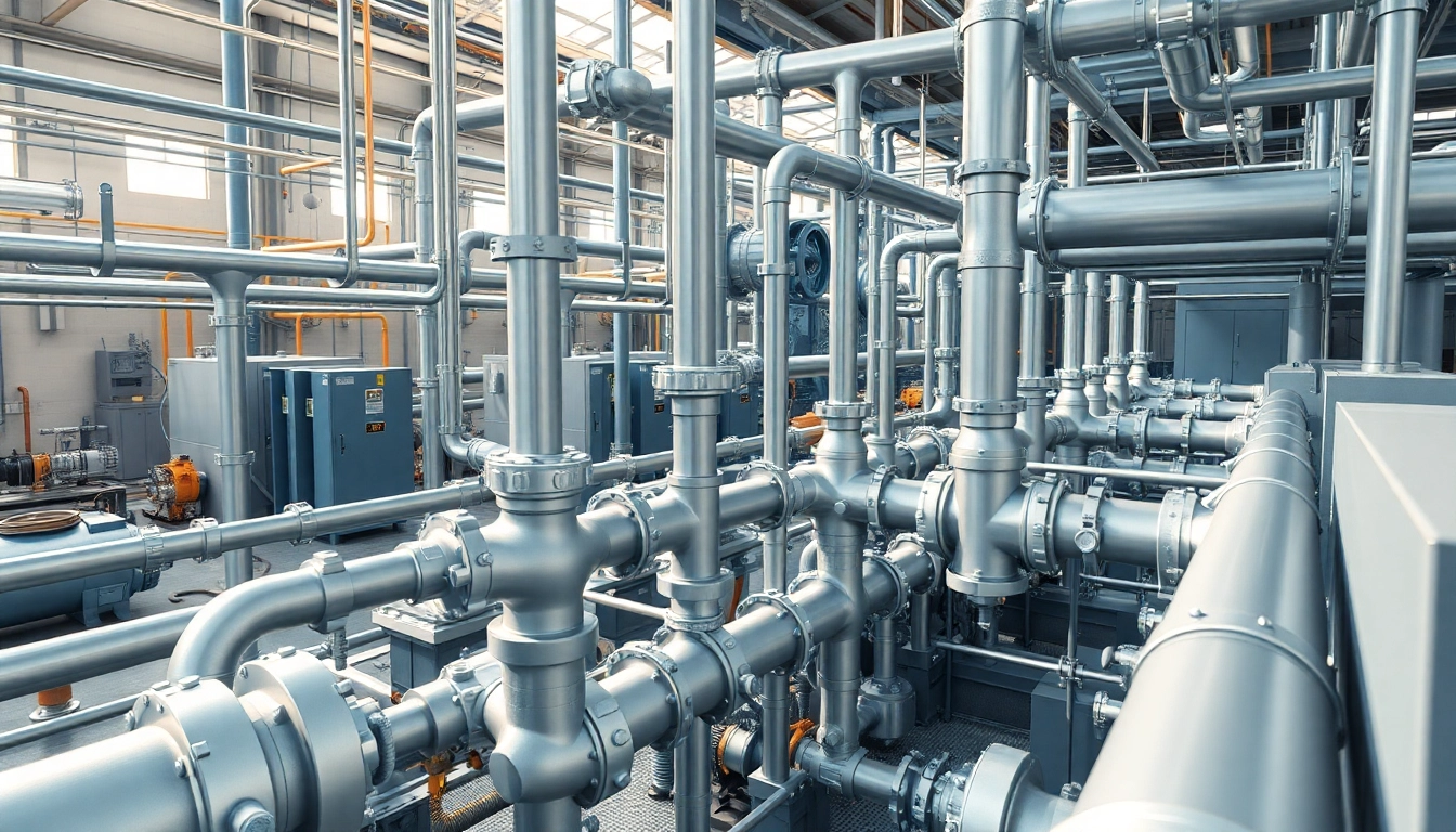 Visualize Plant 3D piping design with detailed industrial pipes and equipment in a factory setting.