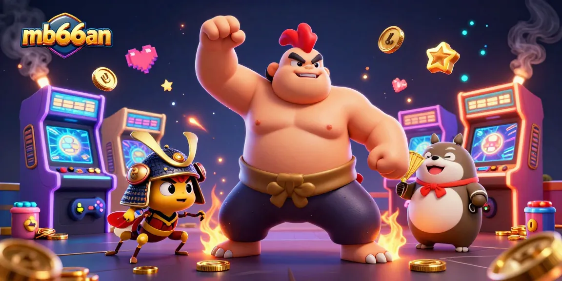 Experience thrilling gameplay with mb66an featuring a powerful sumo rooster and samurai cricket.