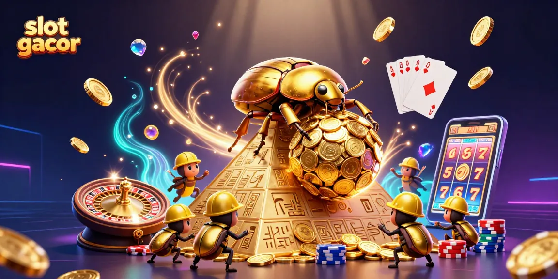 Mainkan slot gacor dengan keajaiban koin emas yang terbang dan simbol kasino bersinar.