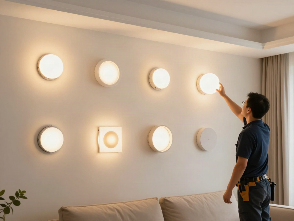 Aplice LED moderne de perete, soluții de iluminat de încredere pentru serviciile locale.