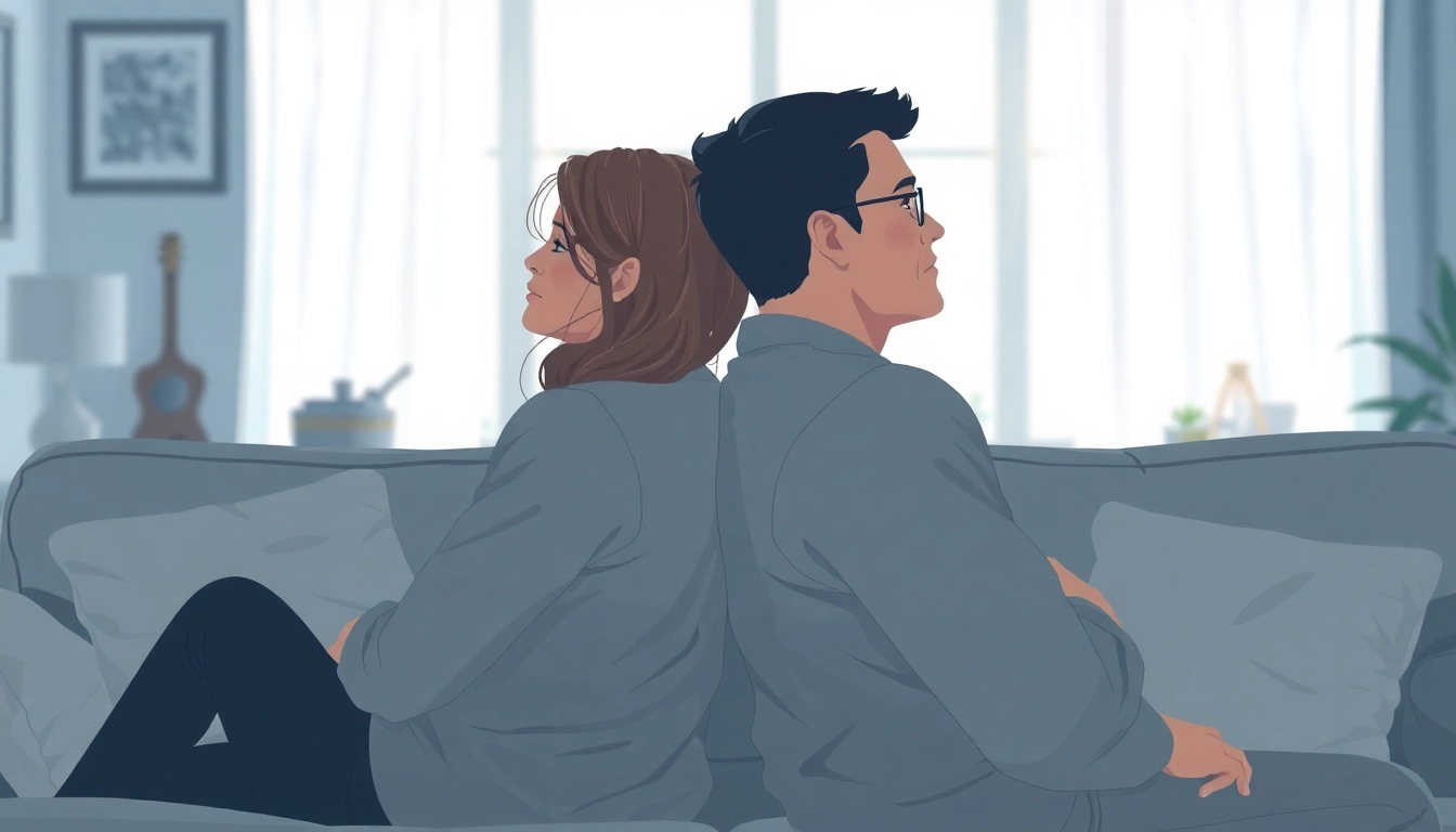 Recognizing signs of emotional infidelity in relationship through a visual metaphor of disconnection.