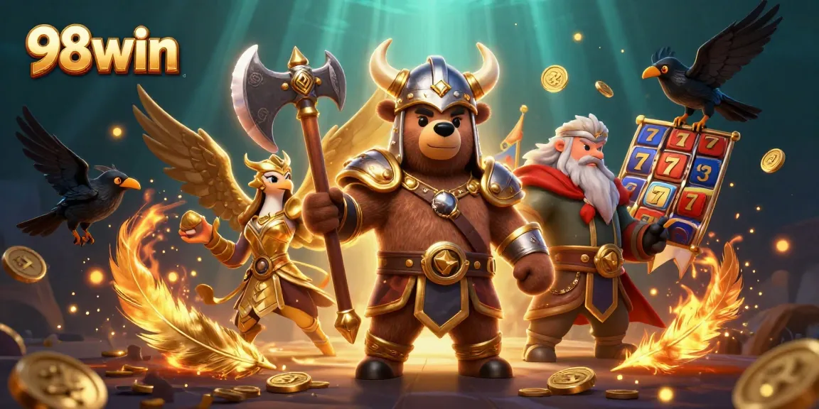 Experience thrilling gameplay with 98win at a vibrant casino scene featuring dynamic characters and action