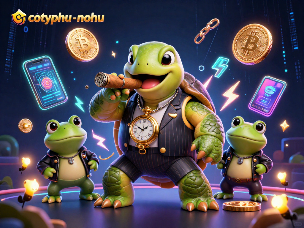 Engage in cotyphu-nohu's thrilling gameplay with cartoon characters and vibrant casino elements.