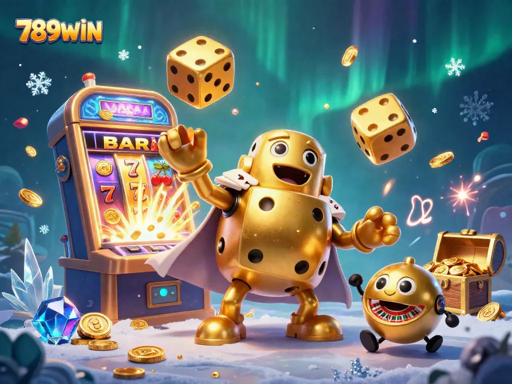 Boost your winning chances at 789WIN with this vibrant 3D casino illustration showcasing thrilling gaming elements.
