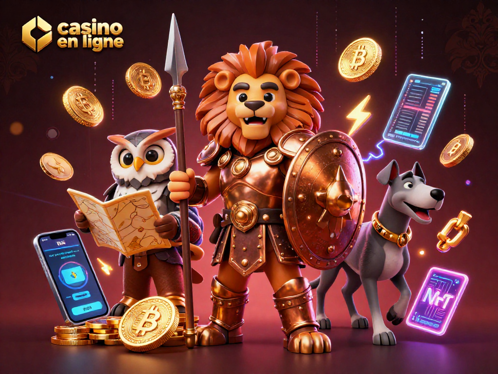 Jouez au casino en ligne avec des personnages 3D dans un décor dynamique et coloré.
