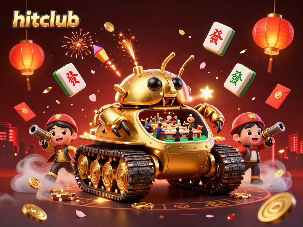 Hitclub launches excitement with a 3D casino beetle tank revealing games and fortune.