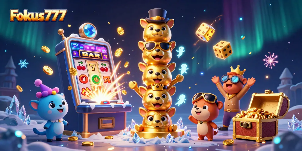 Win big at Fokus777 with vibrant 3D casino visuals showcasing thrilling jackpots and immersive gameplay.
