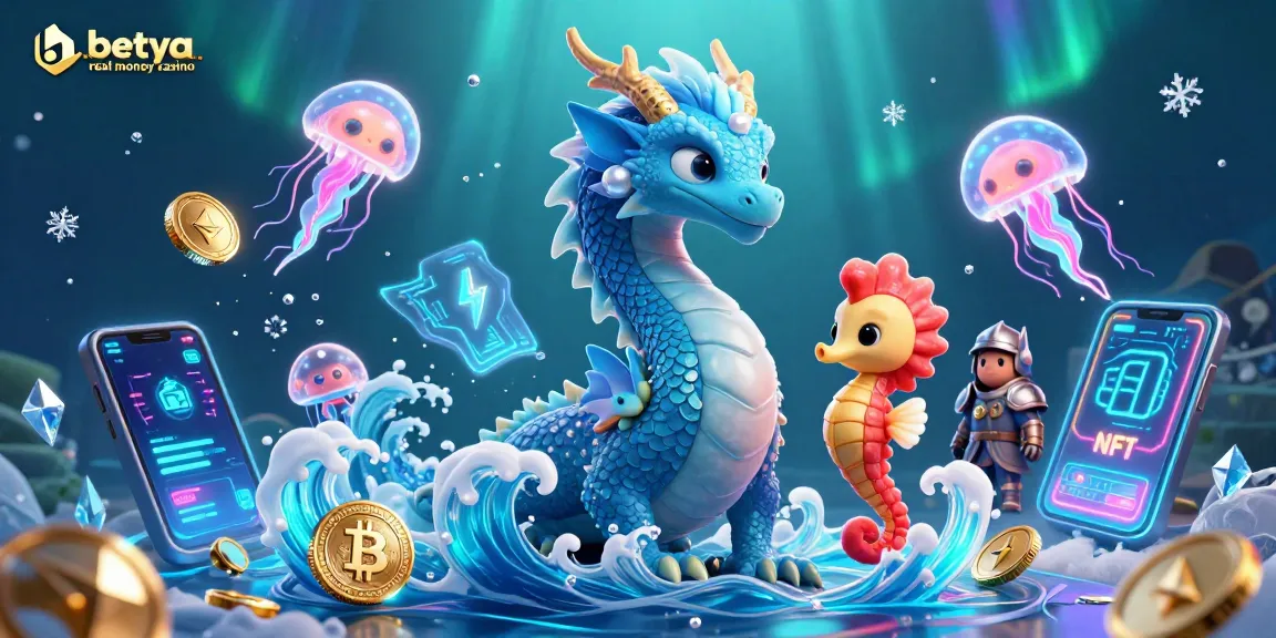Experience the thrill of betya.com real money casino with majestic underwater characters and crypto elements.