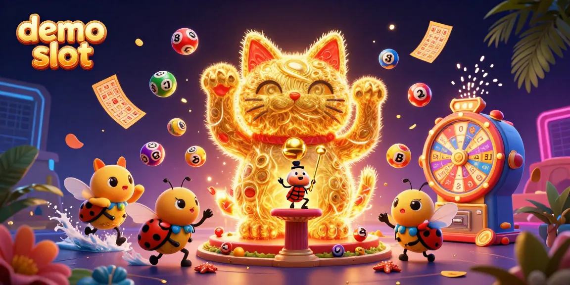Experience thrilling demo slot gameplay with vibrant characters and dynamic casino elements in a colorful scene.