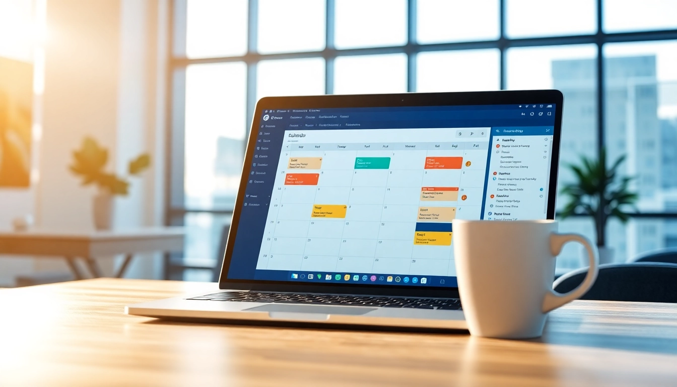 Showcasing the best AI scheduling assistant interface for seamless productivity in a professional setting.