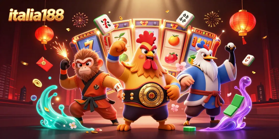 Rasakan keseruan bermain slot italia188 dengan ayam Muay Thai dan monyet Shaolin.