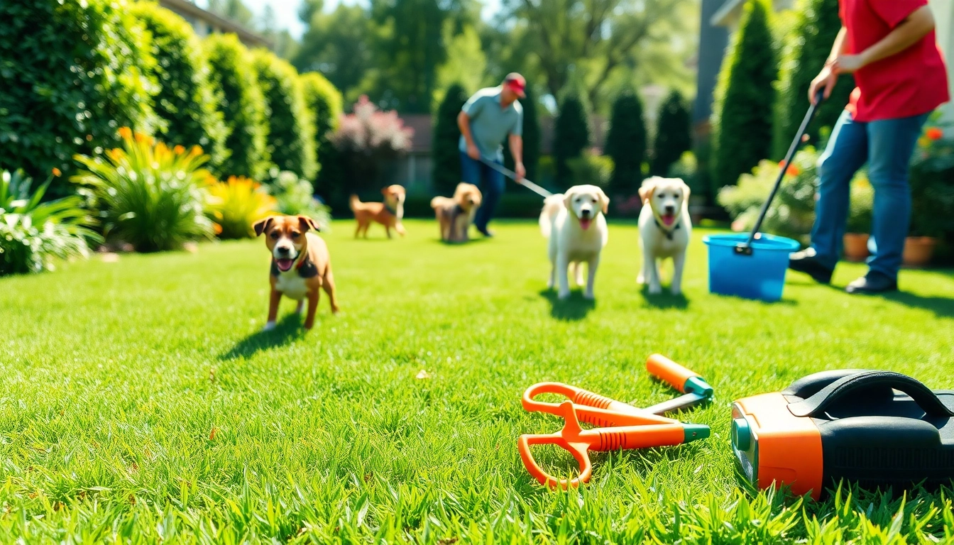 Efficient dog waste removal services enhancing backyard cleanliness and pet happiness.