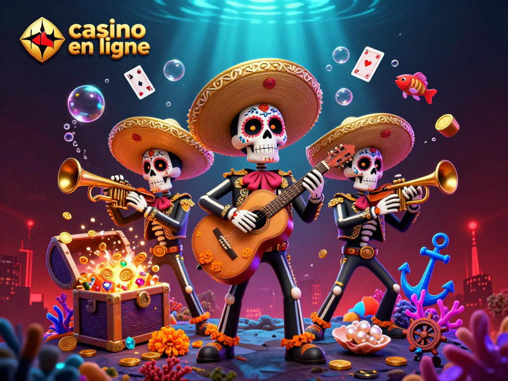 Découvrez des jeux passionnants de casino en ligne dans une scène colorée et vibrante.