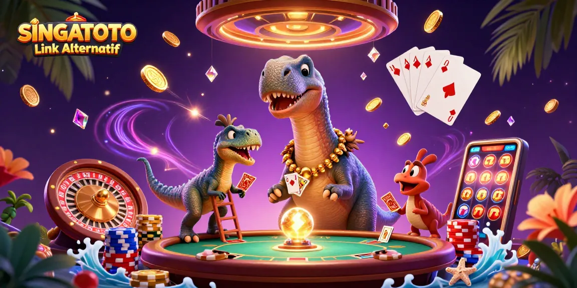 Berpartisipasi dalam permainan menarik di SINGATOTO Link Alternatif dengan karakter 3D ceria dan elemen kasino yang memukau.