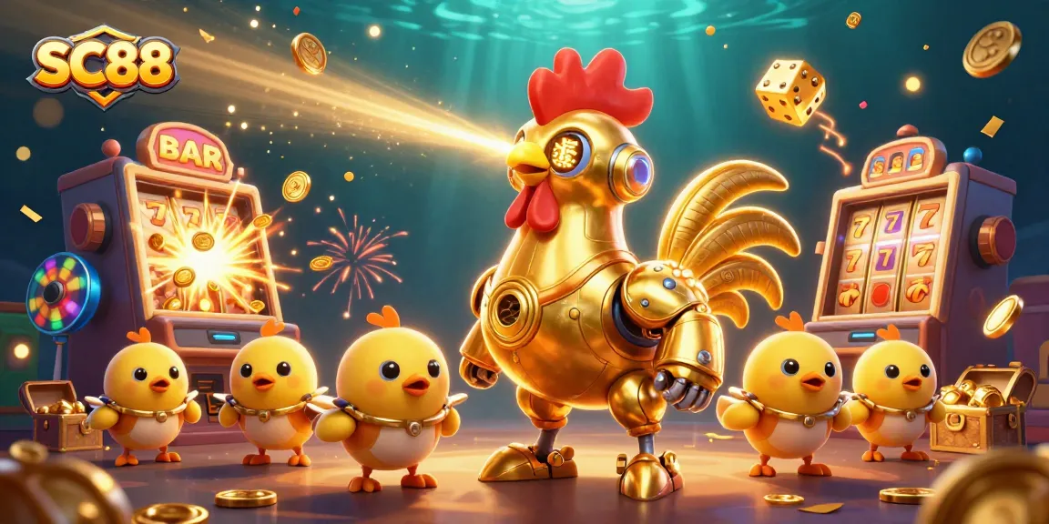 Engage with SC88's thrilling slot machines and golden jackpot rewards in an electrifying casino atmosphere.