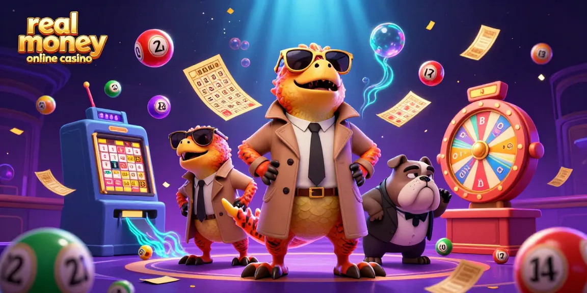 Experience the excitement of a real money online casino with raptors in disguise and vibrant gaming elements.