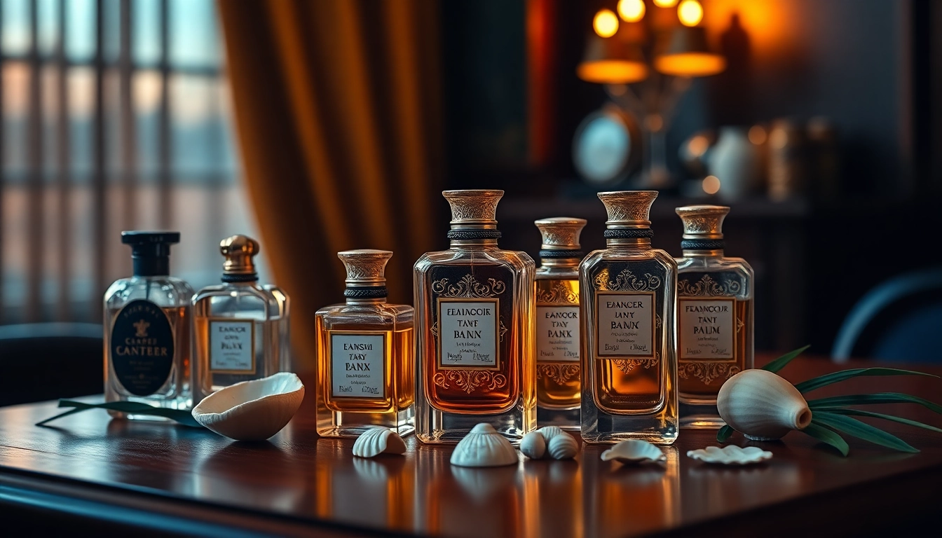 Browse "memoirs of a perfume collector tales from zanzibar" in a luxurious display of exquisite perfume samples.