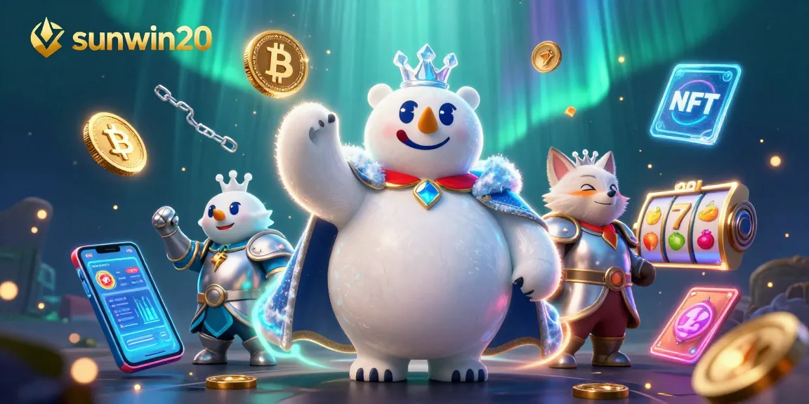 Experience the vibrant gaming world of sunwin20 with a magical cryto-themed casino environment.