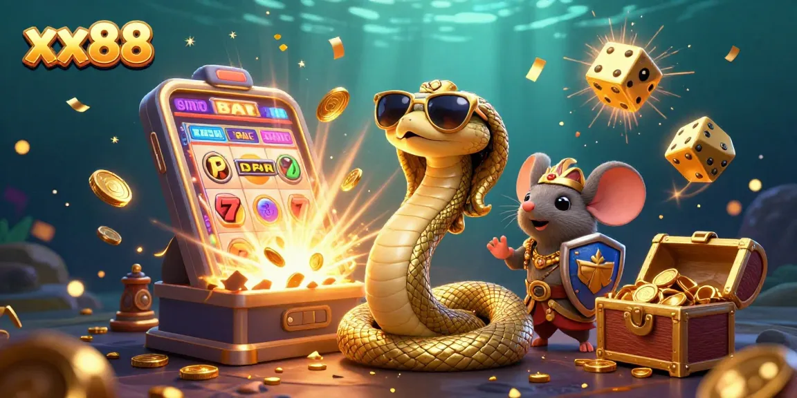 Experience thrilling gaming at xx88 with lucky symbols and vibrant 3D casino action.