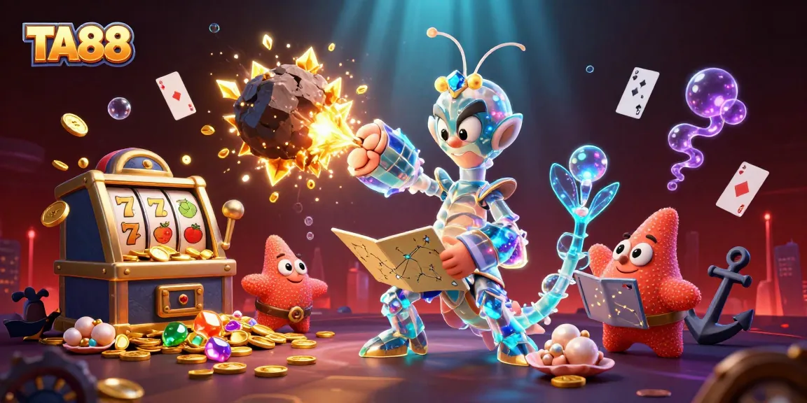 TA88 showcases a galactic samurai mantis shrimp and starfish in an exciting underwater casino scene.