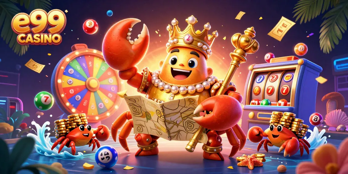 Experience the excitement of e99 casino with vibrant gaming visuals and dynamic characters.