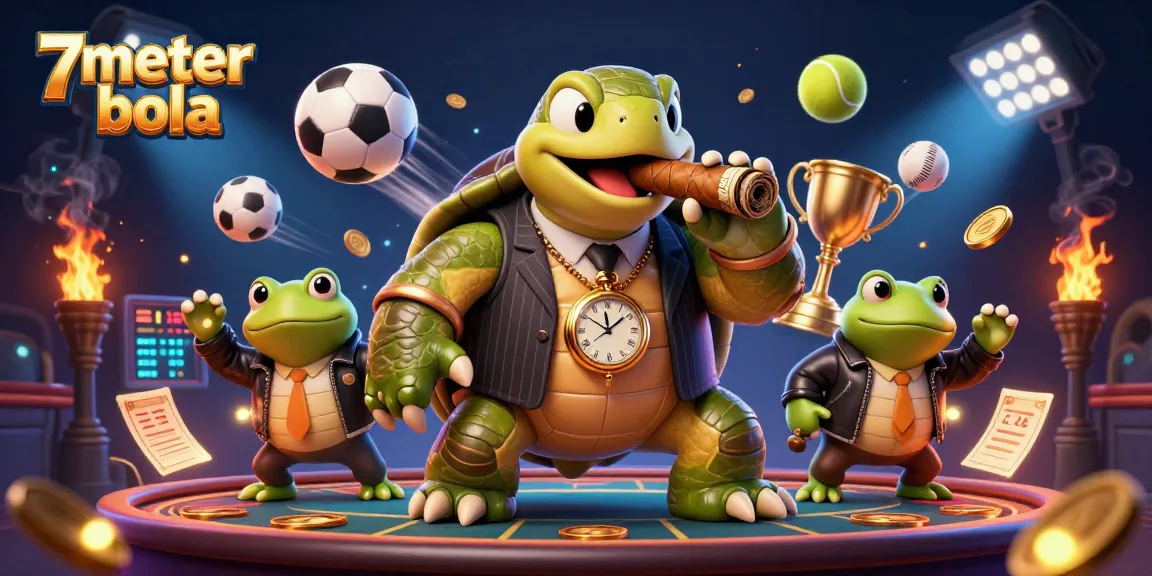 Experience the excitement of 7meter bola with engaging sports-themed casino elements in a vibrant scene.