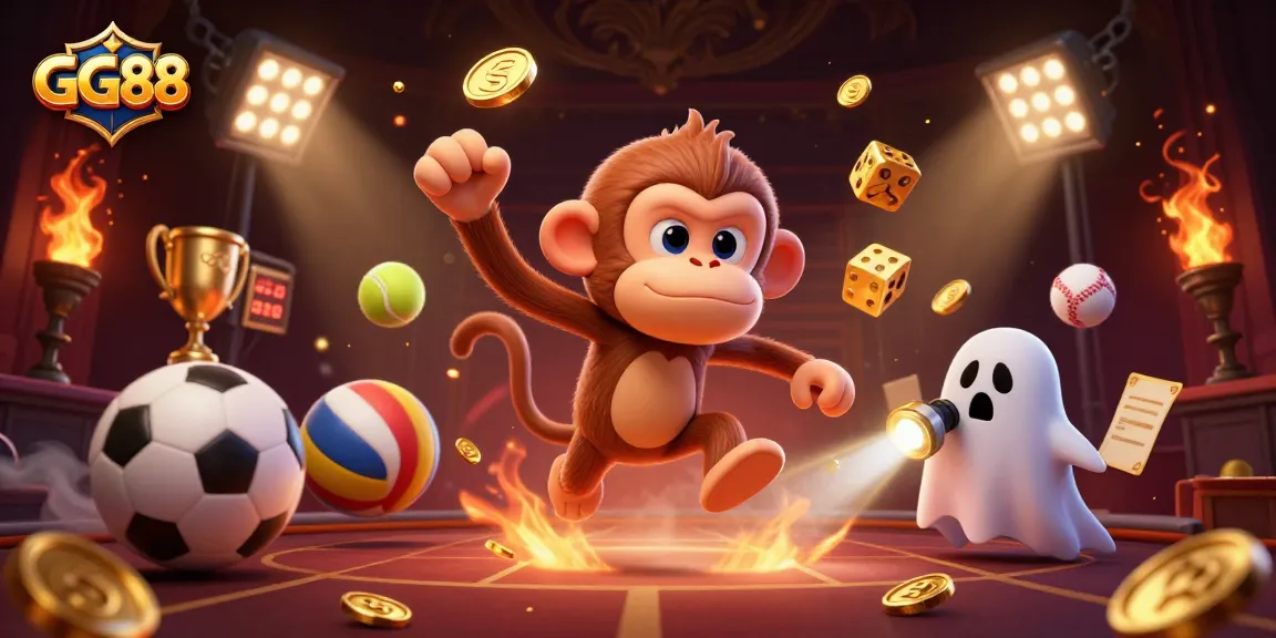 Engage in thrilling gameplay with GG88's vibrant casino atmosphere filled with golden treasures.