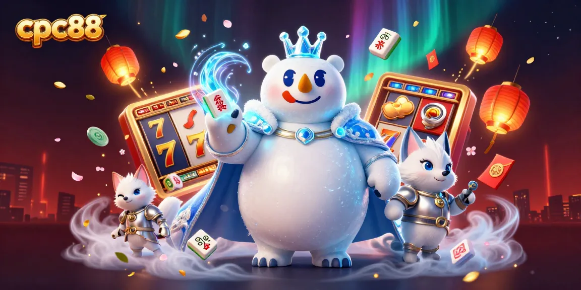 Play thrilling slots with cpc88 in this captivating 3D digital casino environment illustration.