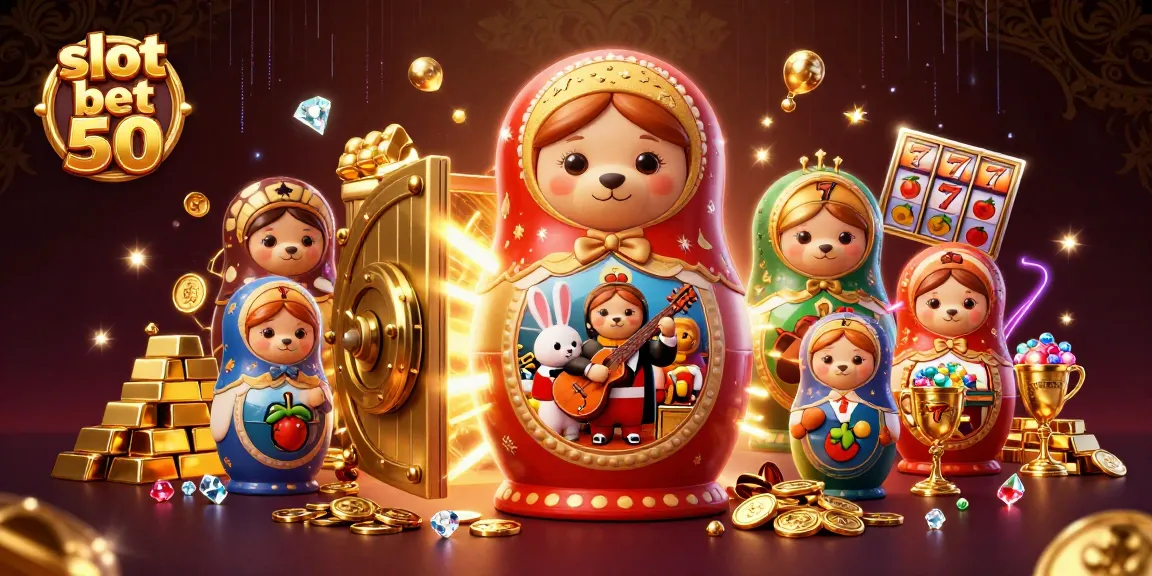 Experience the thrill of slot bet 50 with exquisite 3D illustration showcasing vibrant casino elements.