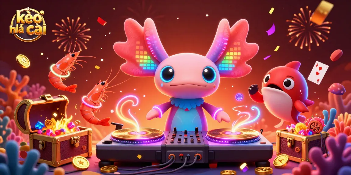 Experience thrilling action with kèo nhà cái in a vibrant underwater casino featuring neon-colored characters.