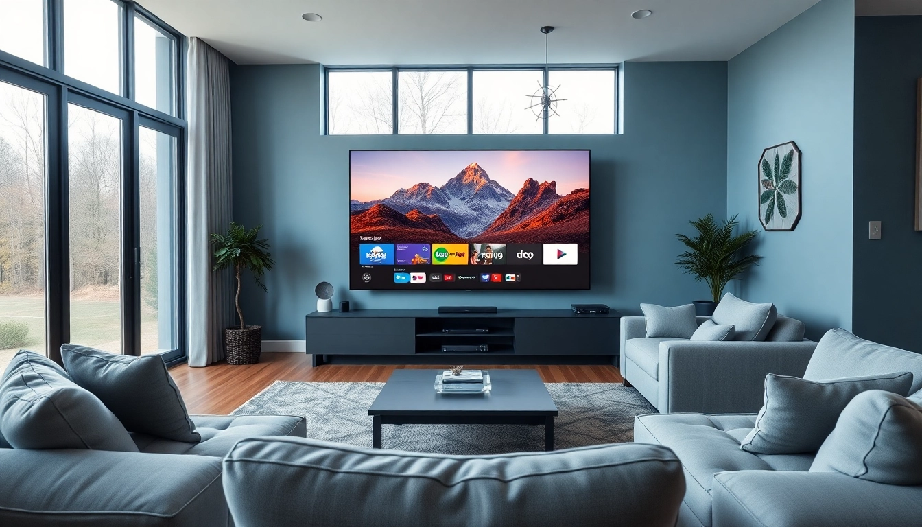 Stream IPTV Norway on a modern TV setup in a cozy living room with Nordic channels.