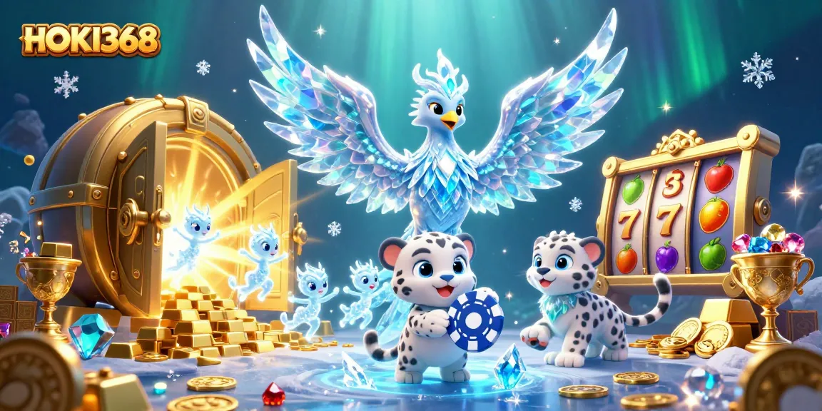 Experience the enchanting world of HOKI368 casino games with vibrant characters and dazzling treasures