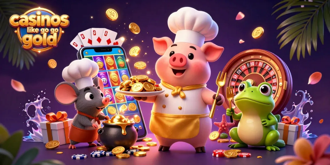 Experience exciting gameplay at casinos like Go Go Gold with vibrant casino elements and engaging characters.