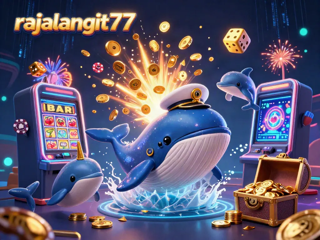 Rasakan keseruan bermain slot dengan rajalangit77, ikan paus dan lumba-lumba beraksi.